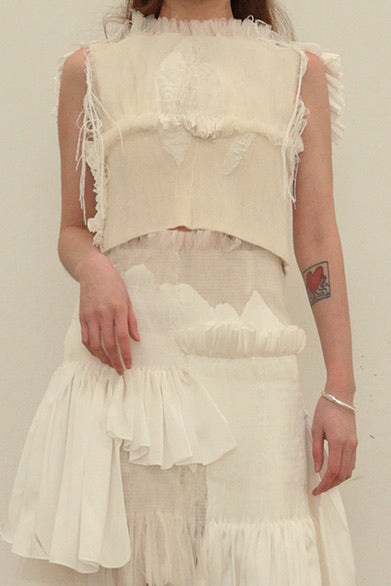 CAROLINE HU handmade smoky top ss21tl05